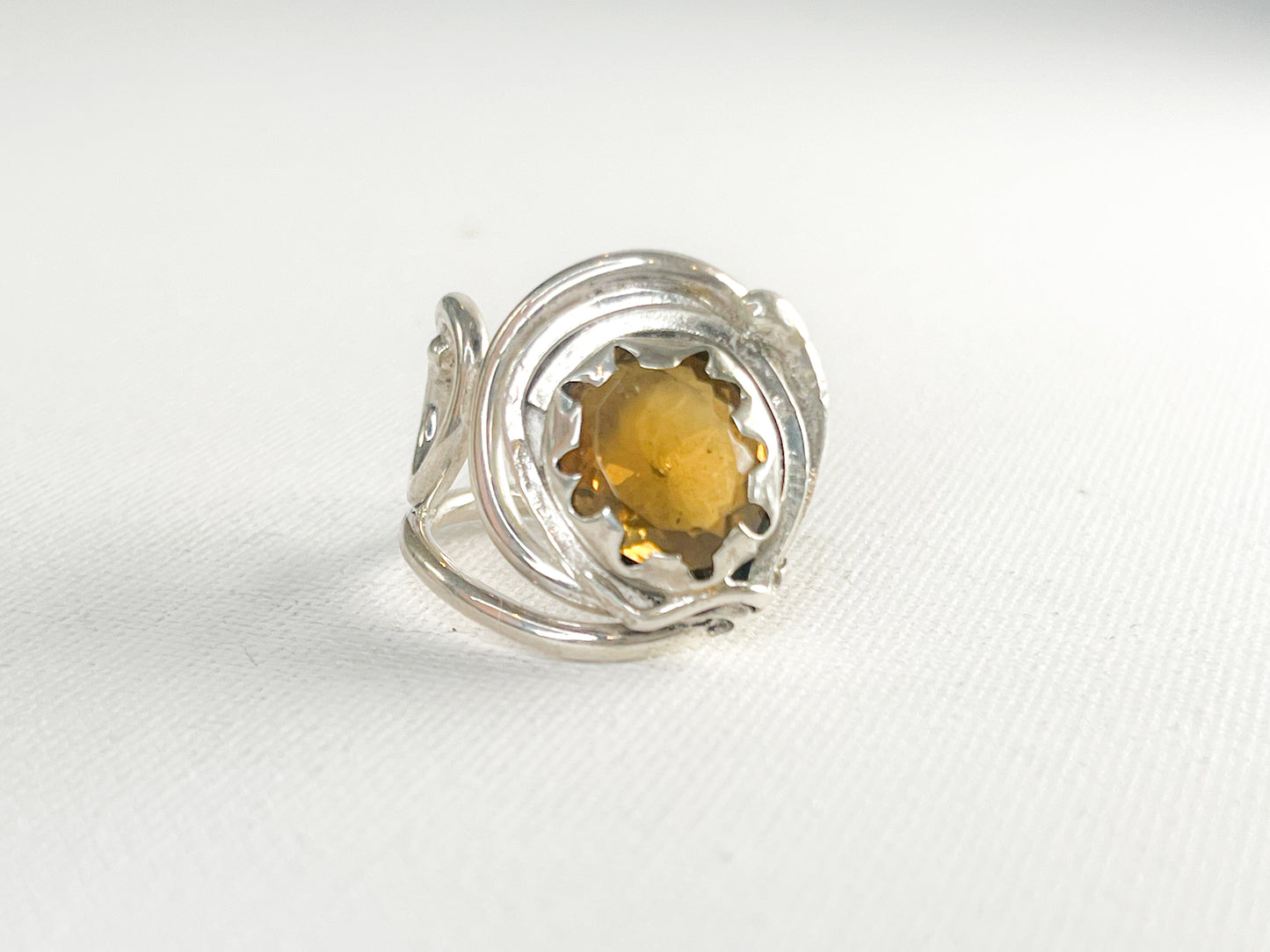 Sterling Silver ring with Citrine