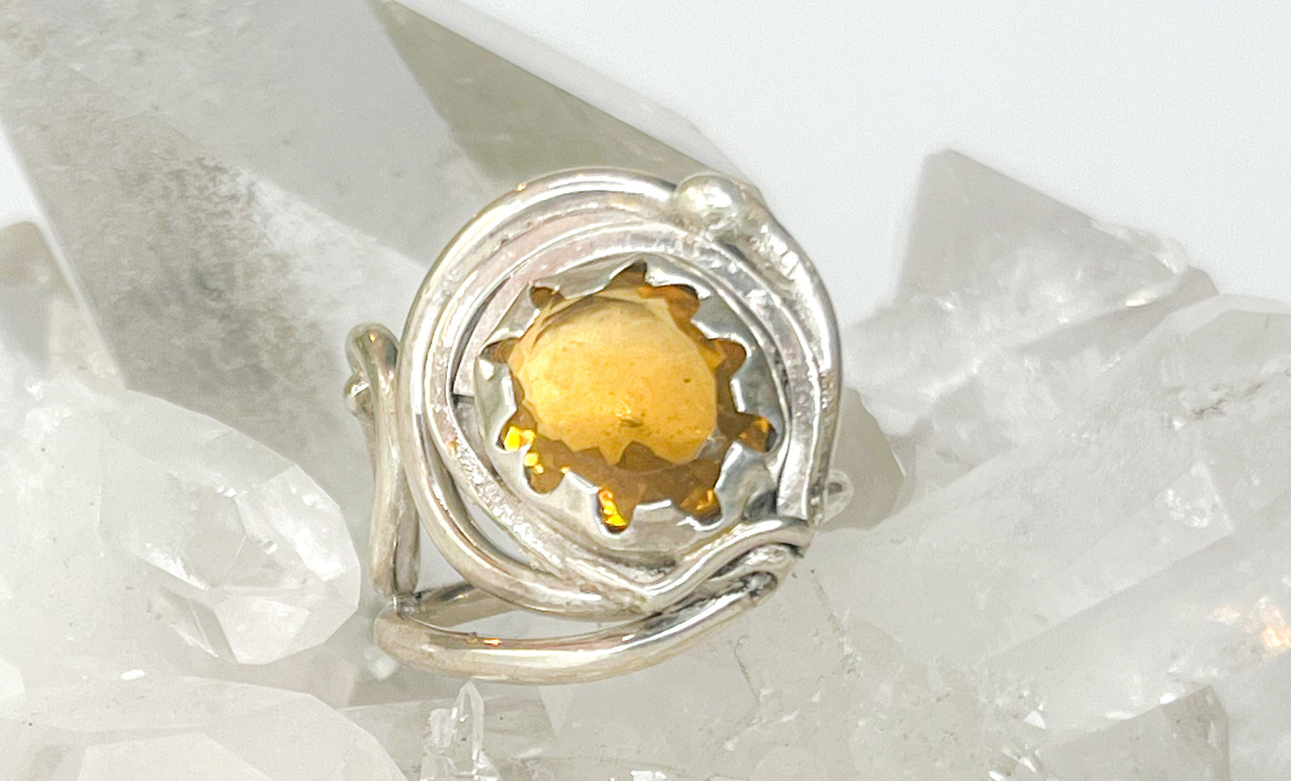 Sterling Silver ring with Citrine