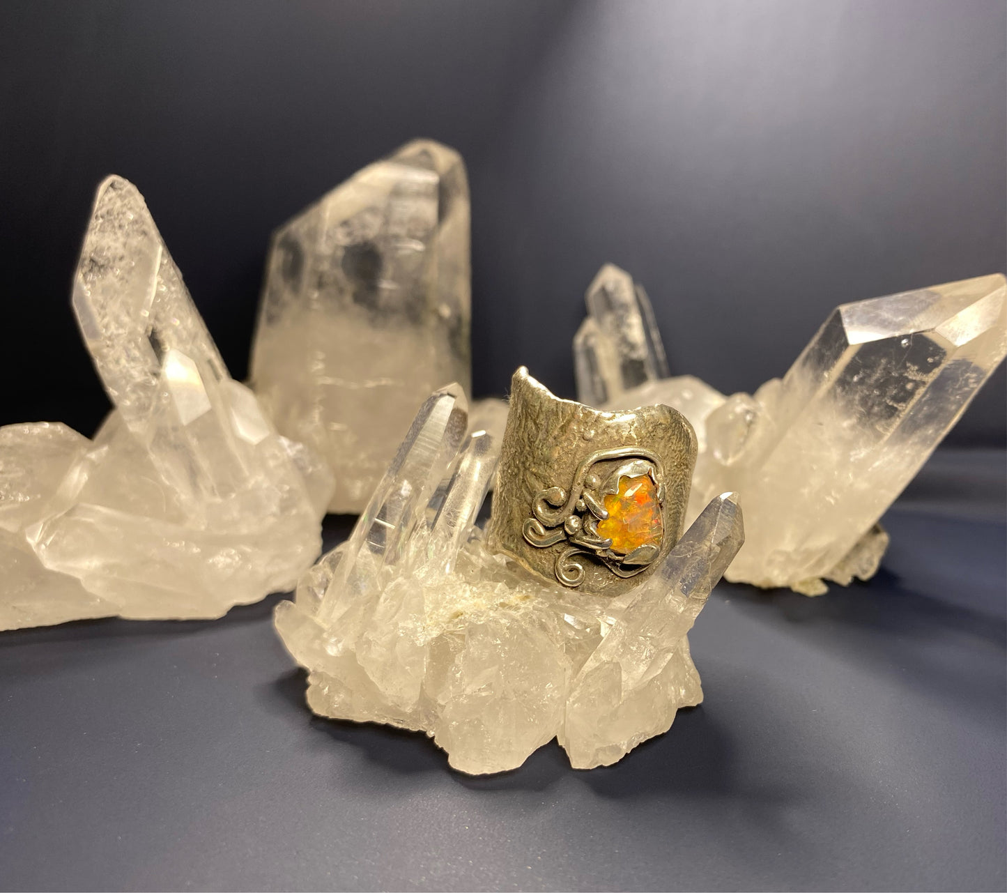 Fire Opal Ring
