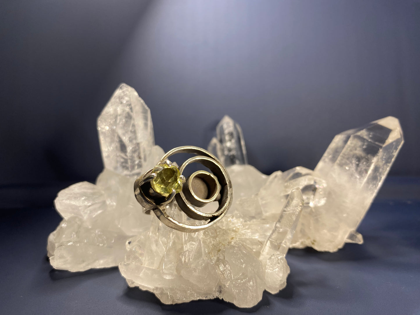Green Topaz Ring