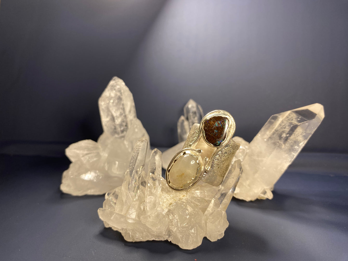 Australian Boulder Opal & Moonstone