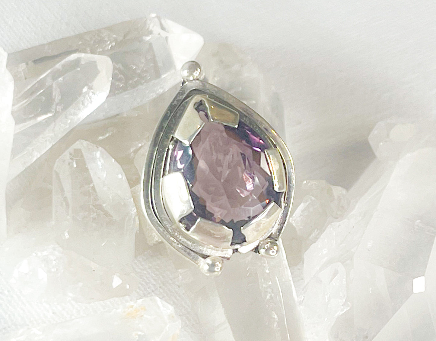 Sterling Silver ring with Amethyst