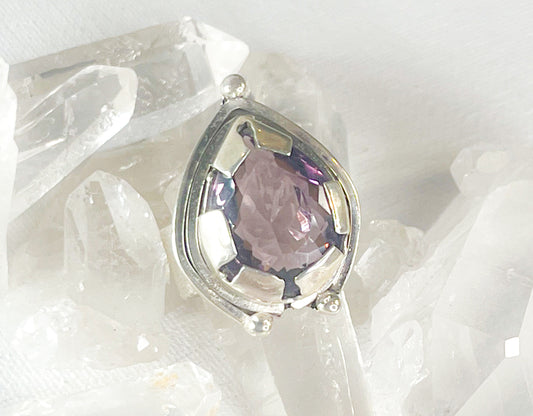 Sterling Silver ring with Amethyst