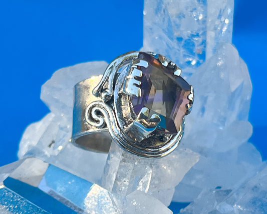 Sterling Silver ring with     Ametrine